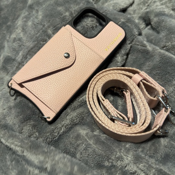 Bandolier Blush Leather Phone Case - Picture 4 of 4